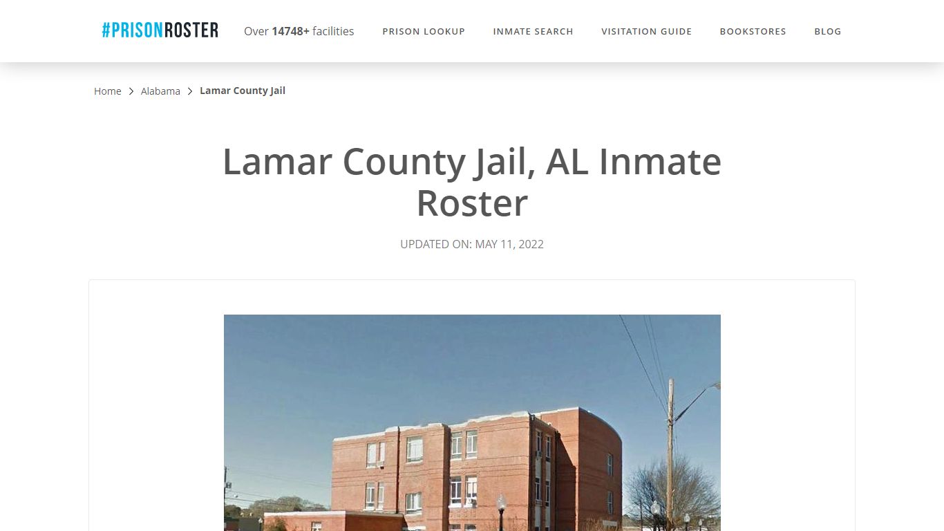 Lamar County Jail, AL Inmate Roster